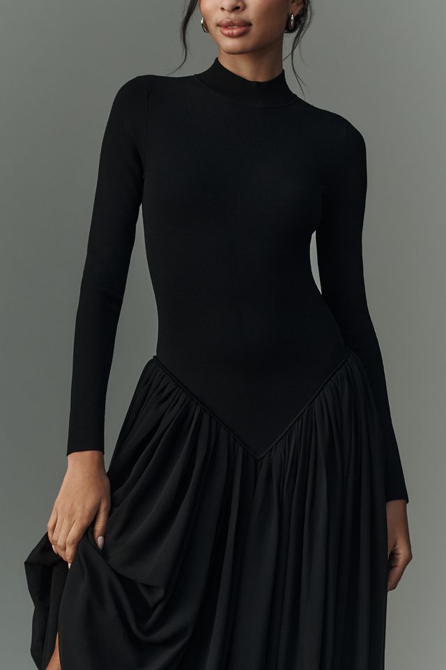 Ronny Kobo Fitted Long-Sleeve Maxi Dress #2