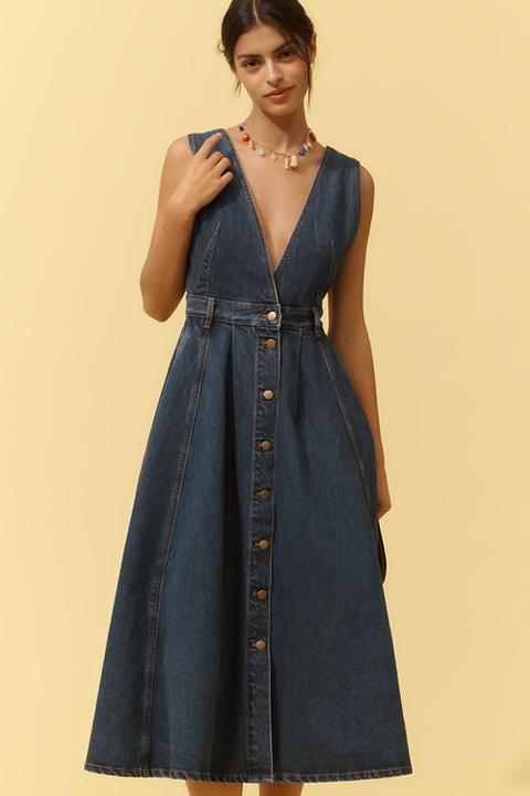 Ronny Kobo Lucien Denim Dress