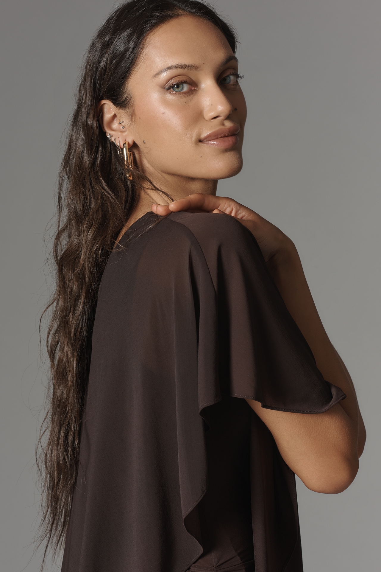 Ronny Kobo Stella One-Shoulder Mini Dress