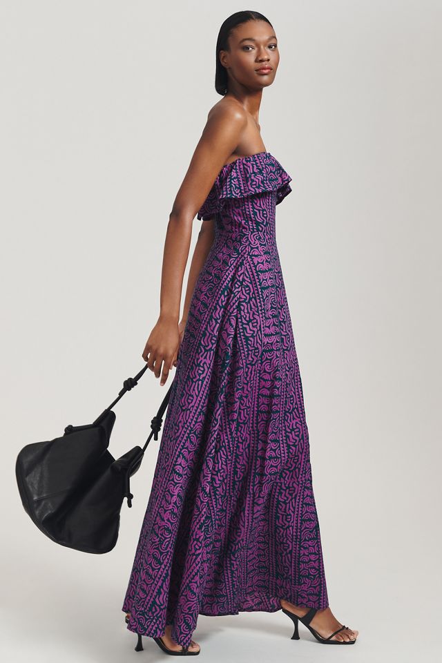 Kahindo Strapless Ruffled Maxi Dress #1