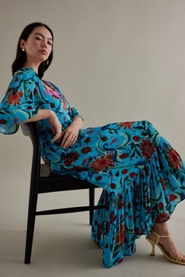 FéRí Square Neck Midi Dress | Anthropologie DE
