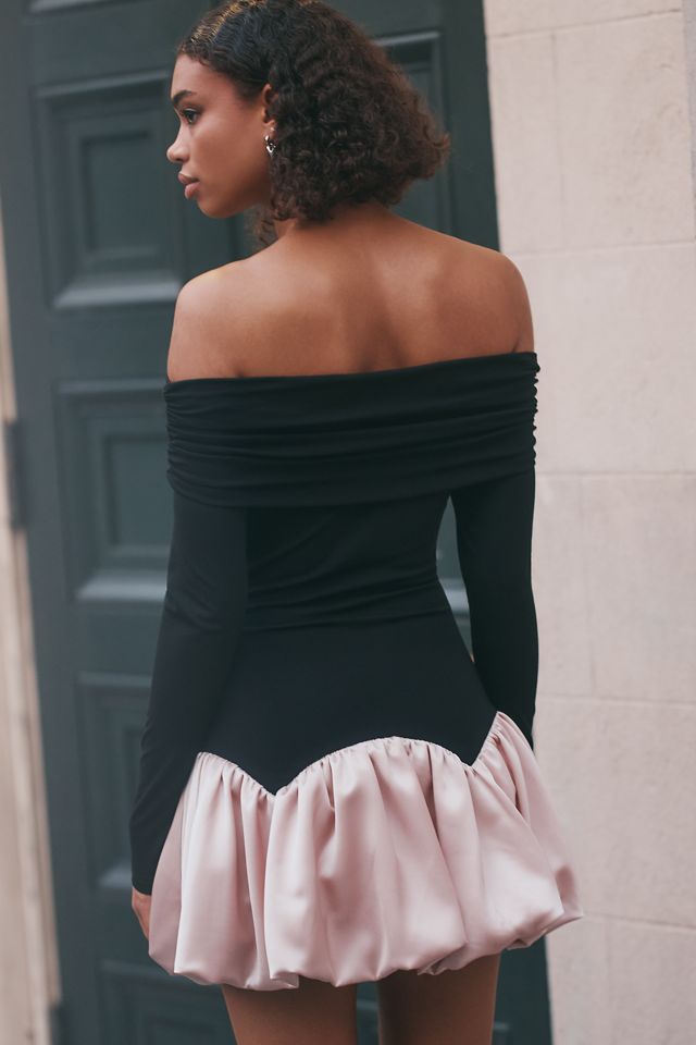 Allina Liu Kai Off-Shoulder Bubble Mini Dress #1