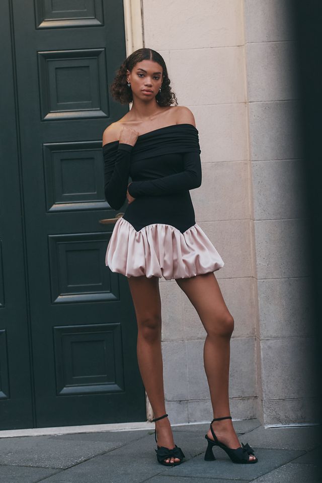 Allina Liu Kai Off-Shoulder Bubble Mini Dress #2