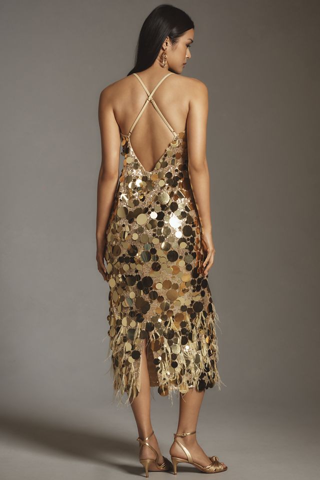 Walter Baker Adriana Sequin Midi Dress #2