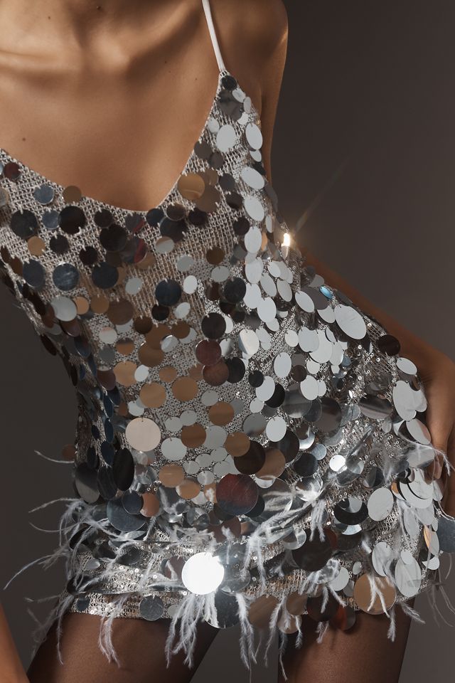 Walter Baker Darina Sequin Sheath Mini Dress #3