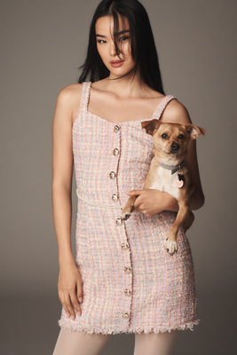 WALTER BAKER CECILIA SLEEVELESS TWEED MINI DRESS 