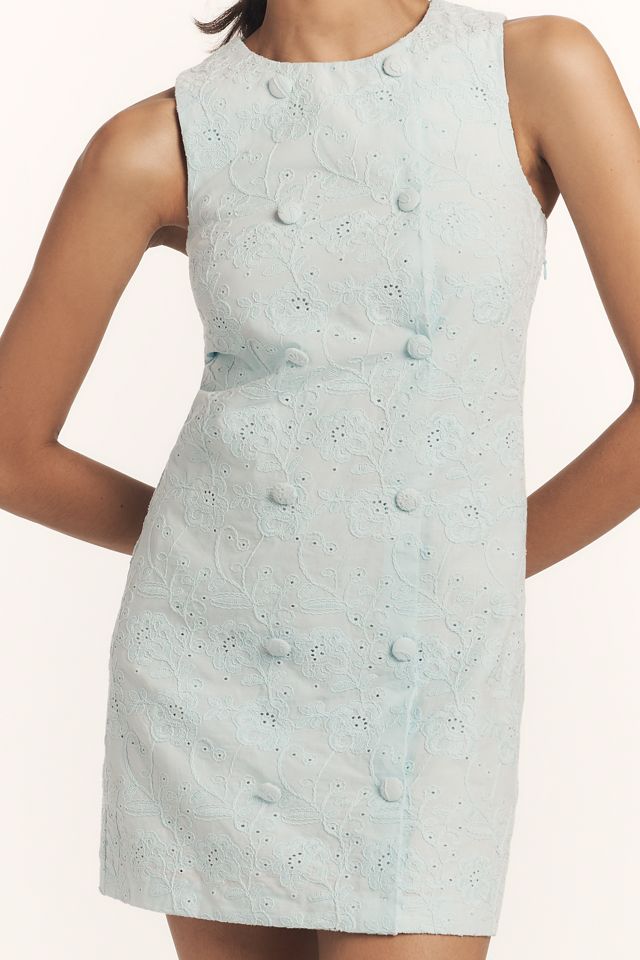 Walter Baker Marie Eyelet Shift Mini Dress #3