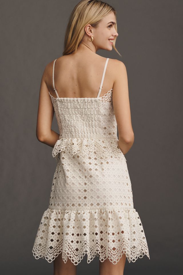 Walter Baker Juniper Strapless Ruffled Lace Mini Dress #1