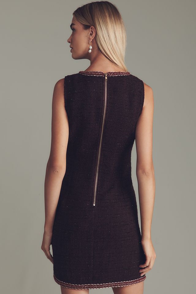 Walter Baker Evie Sleeveless V-Neck Tweed Mini Dress #2