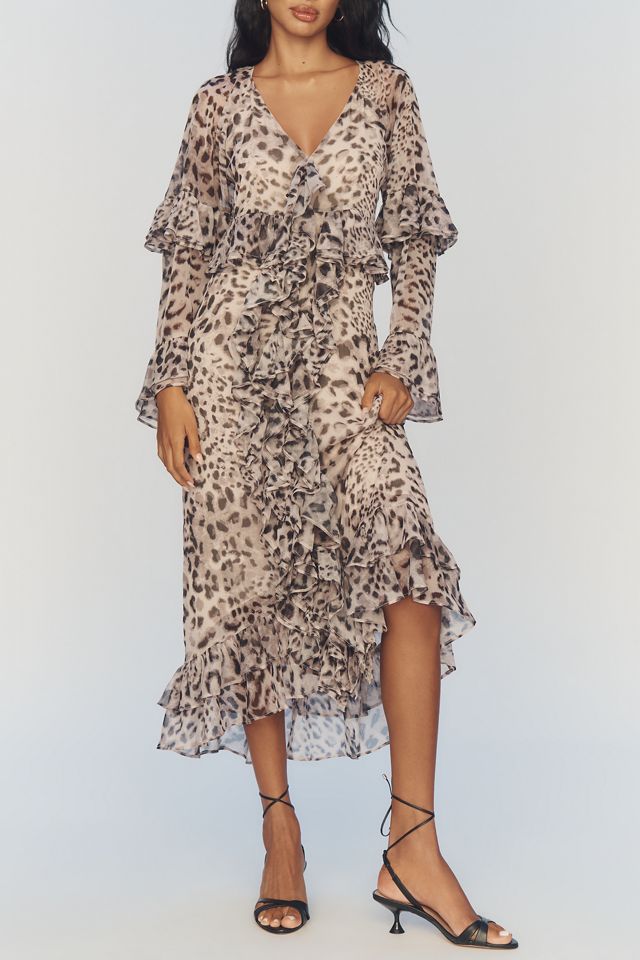 Walter Baker Alicia Long-Sleeve Midi Dress #3