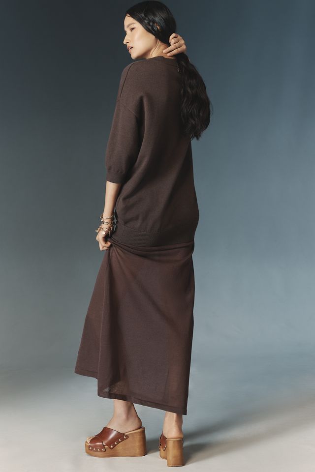 Robe longue deux pièces SER.O.YA Arwen à manches courtes #1