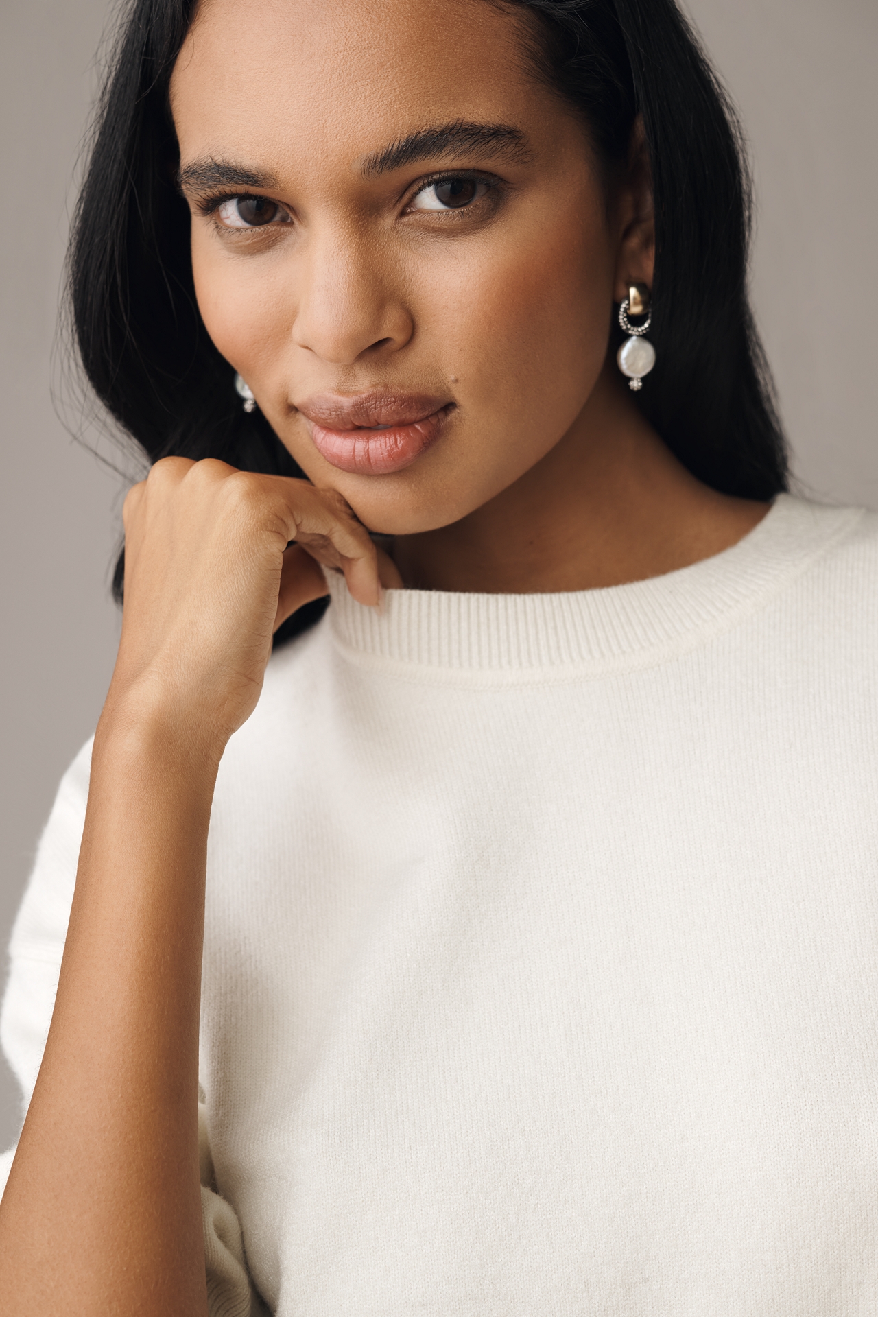 SER.O.YA Awen Twofer Sheer Sweater Dress