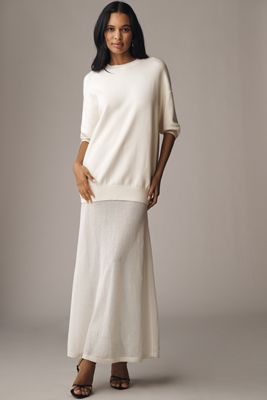SER.O.YA Awen Twofer Sheer Sweater Dress