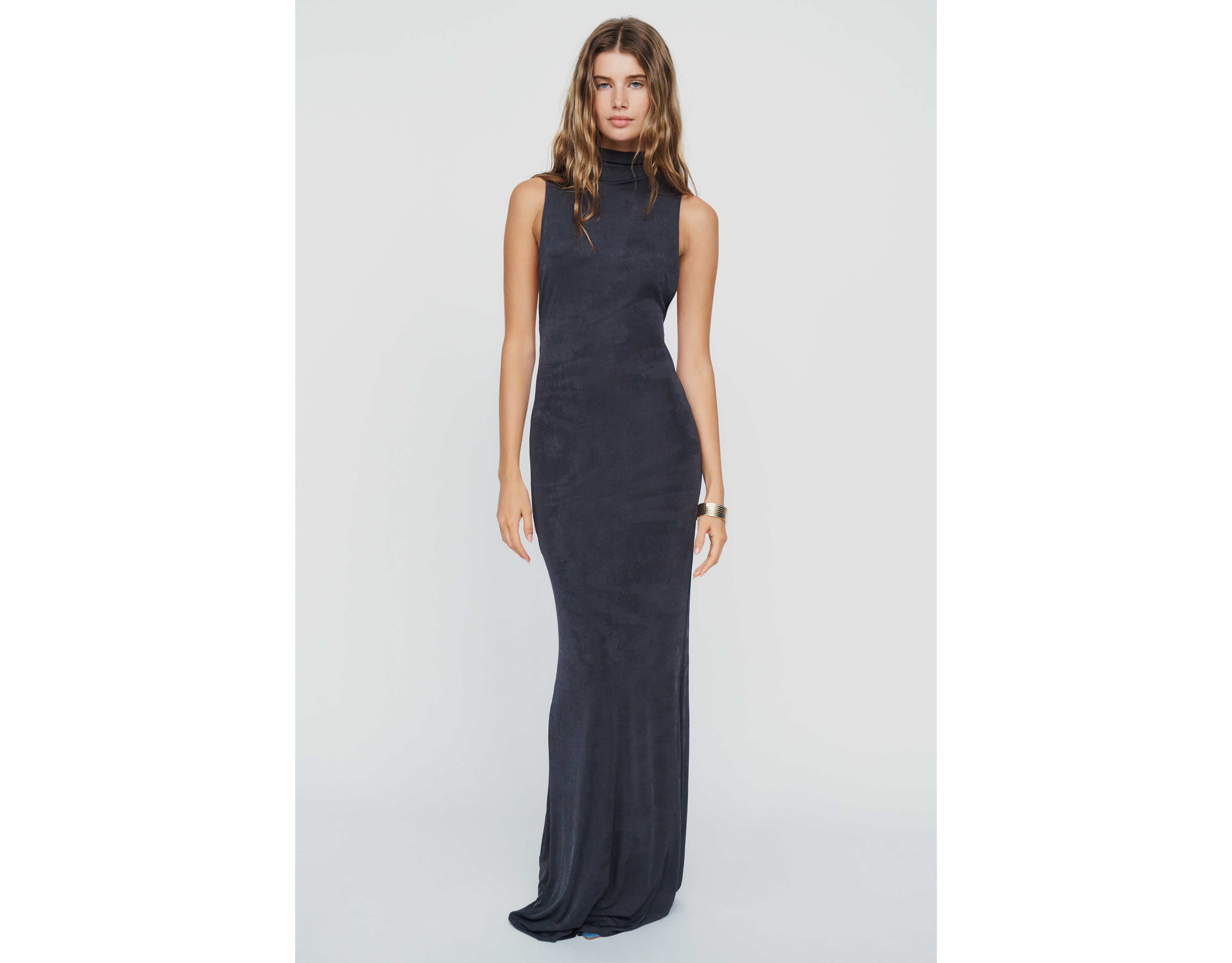 SER.O.YA Brandy Mock Neck Maxi Dress