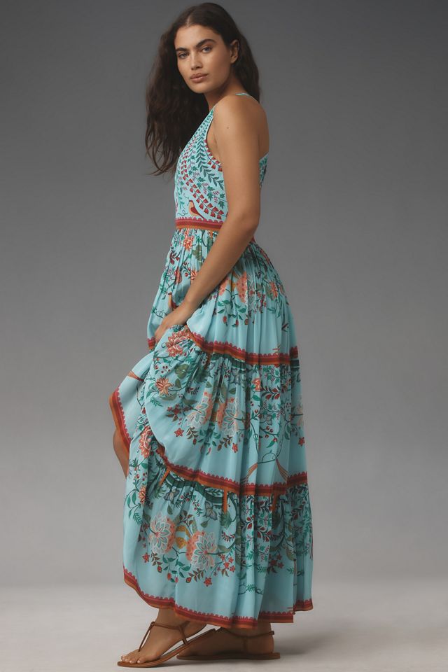 Limerick by Abirr n' Nanki V-Neck Tiered Floral Maxi Dress #3
