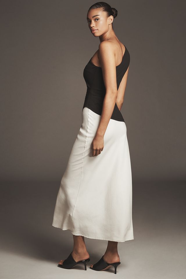 SOVERE Aura One-Shoulder Ruched Maxi Dress #2