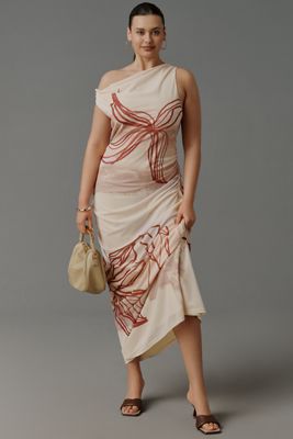 SOVERE Lore Off-Shoulder Slip Maxi Dress