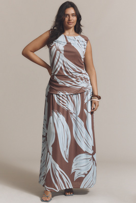 Mon Renn Heirloom Sleeveless Maxi Dress In Multi