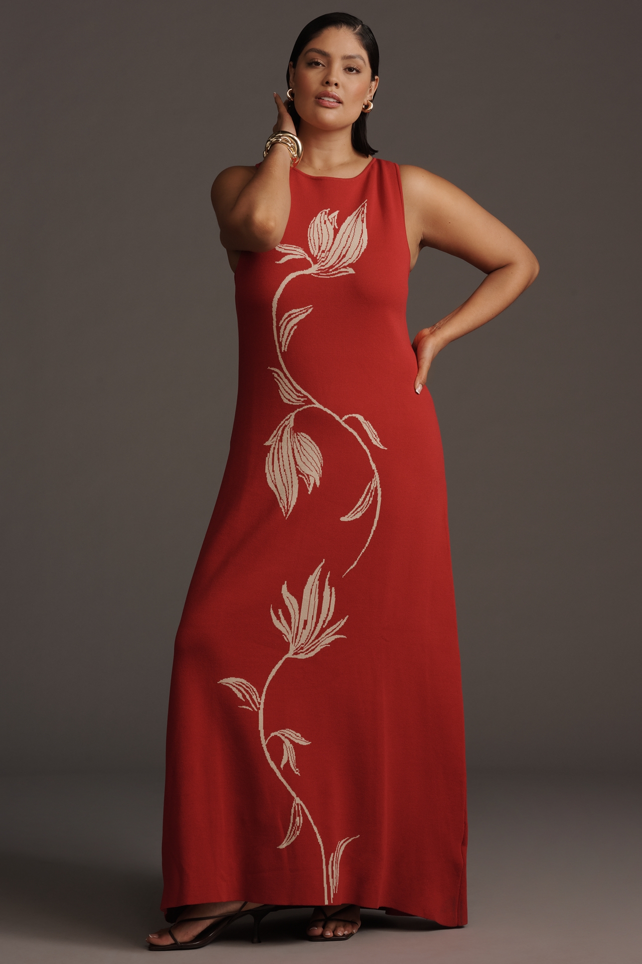 MON RENN Tressor Sleeveless Midi Dress