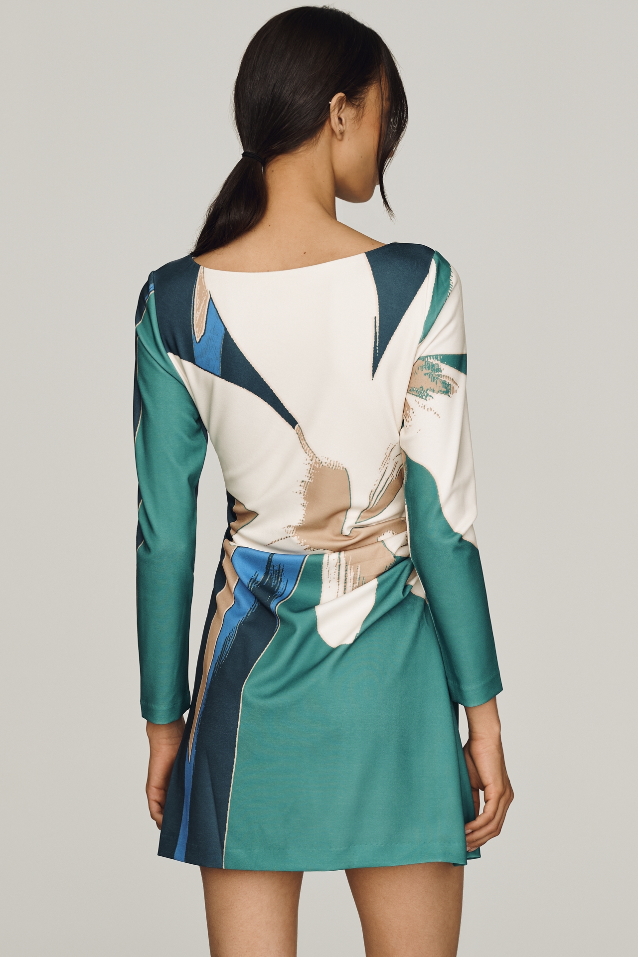 MON RENN  Long Sleeve Mini Dress