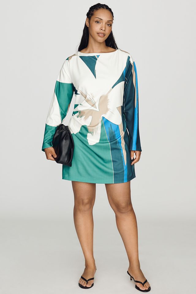 MON RENN Long Sleeve Mini Dress | Anthropologie