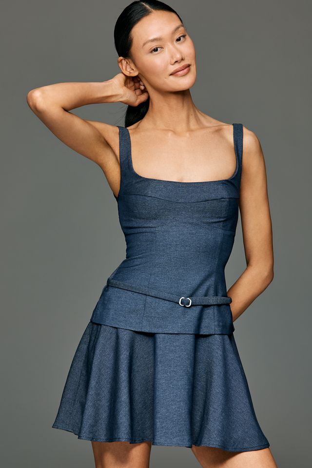slim fit dress slacks Marcella | Crawford Black Dress | Midi A-Line Dress | Square Neck Ponte Dress | Size XXXL | Sleek Minimalist Design