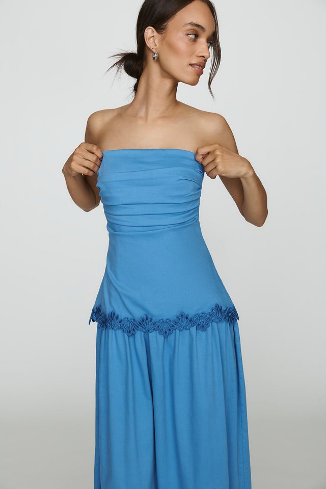 MON RENN Fran Strapless Midi Dress #2