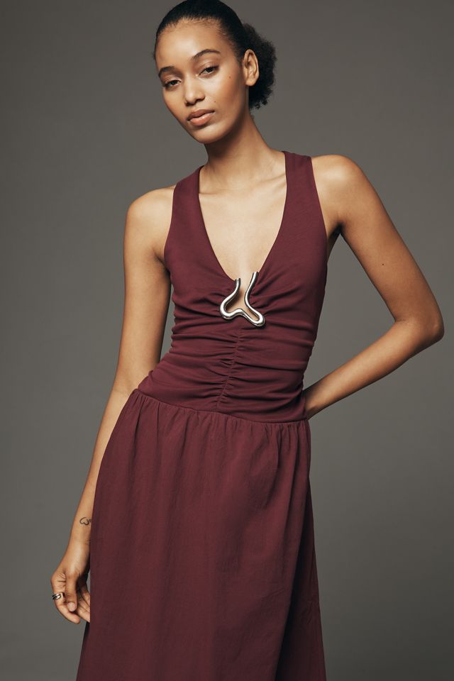 SOVERE Hari Halter Maxi Dress #1