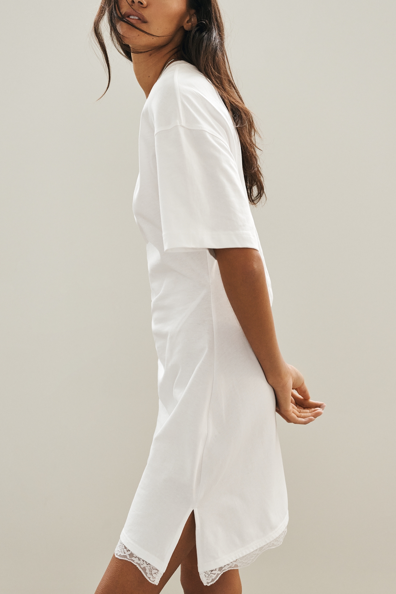 MON RENN Liora 100% Cotton T-Shirt Dress