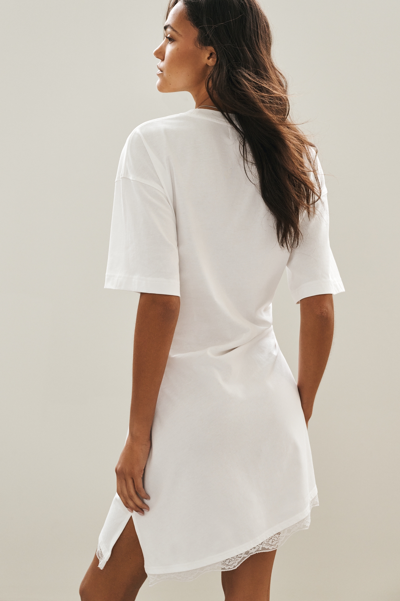 MON RENN Liora 100% Cotton T-Shirt Dress