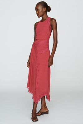 SOVERE Loni Asymmetric Midi Dress