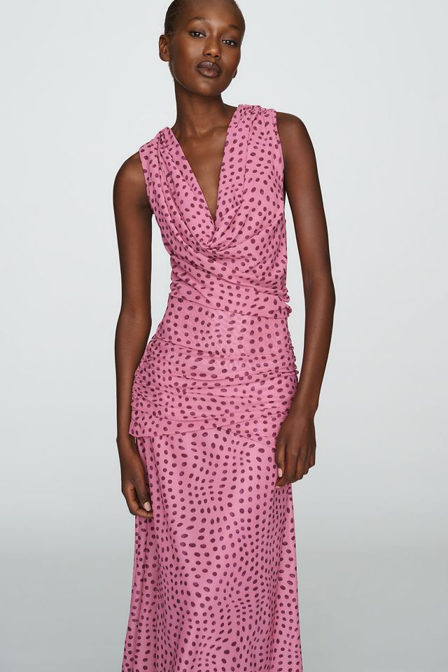 SOVERE Zuri Sleeveless Cowl Neck Maxi Dress #1