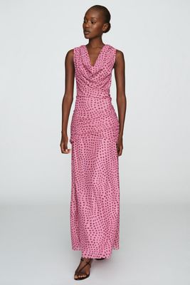 silk dress formal KissProm Lavender Straps A-line Long Dress, Pink / 10 Chiffon Colors:Gold 811 and a satin material ultra Rai Traditional Clothing Without