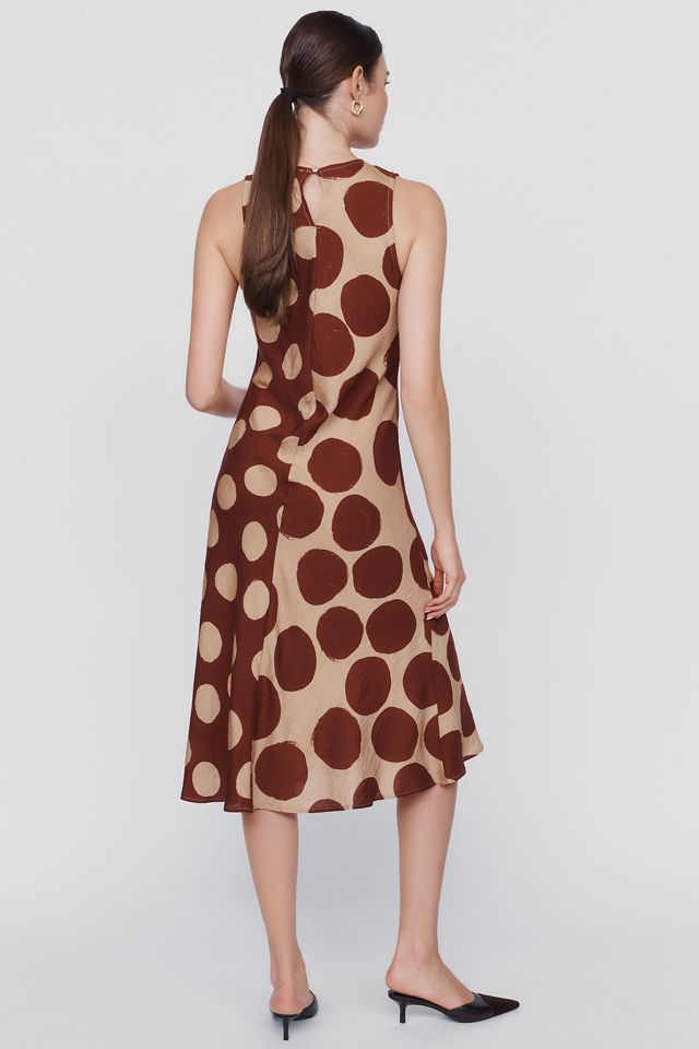 a.ren Merlot Sleeveless Midi Dress #1