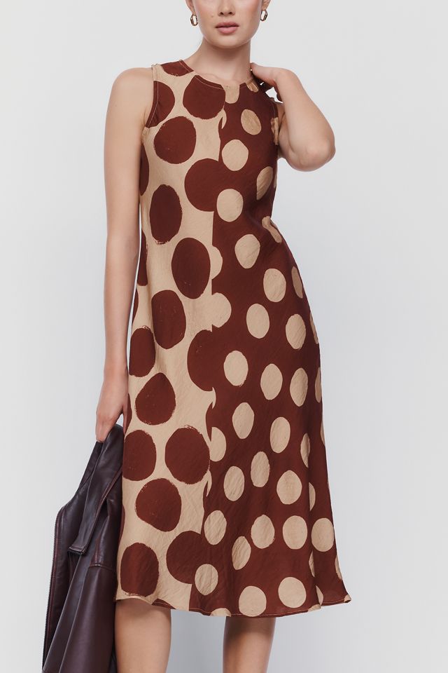 a.ren Merlot Sleeveless Midi Dress #2