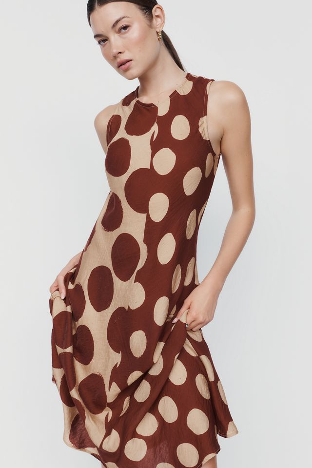 a.ren Merlot Sleeveless Midi Dress #3