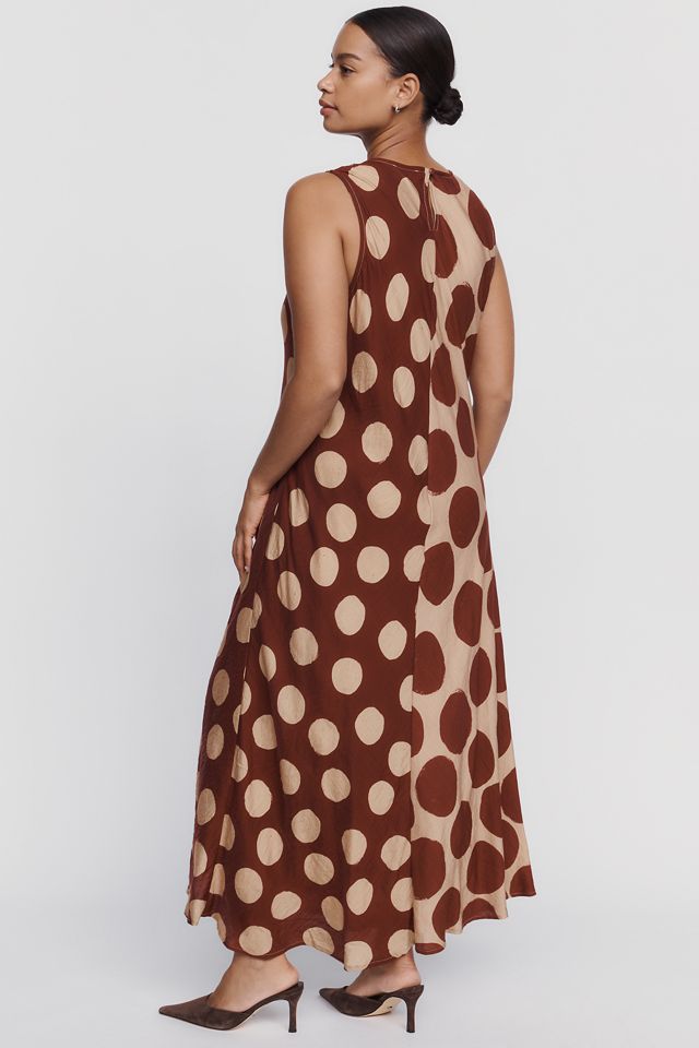 a.ren Merlot Sleeveless Midi Dress #5