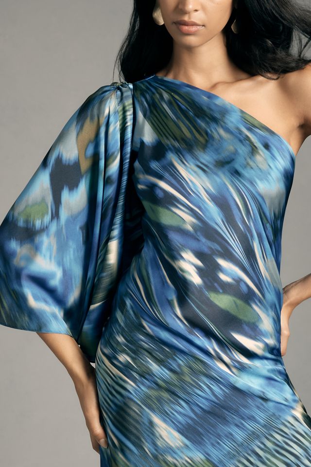 Mandira Wirk One-Shoulder Printed Dress #2