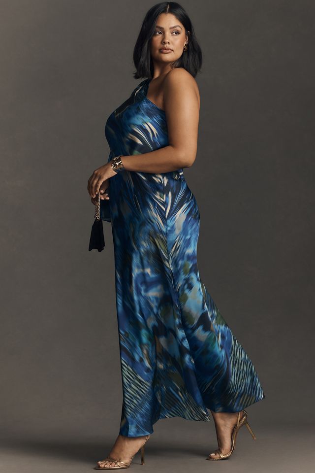 Mandira Wirk One-Shoulder Printed Dress #3