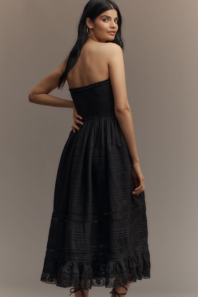 Mille Florence Strapless Smocked Midi Dress #2