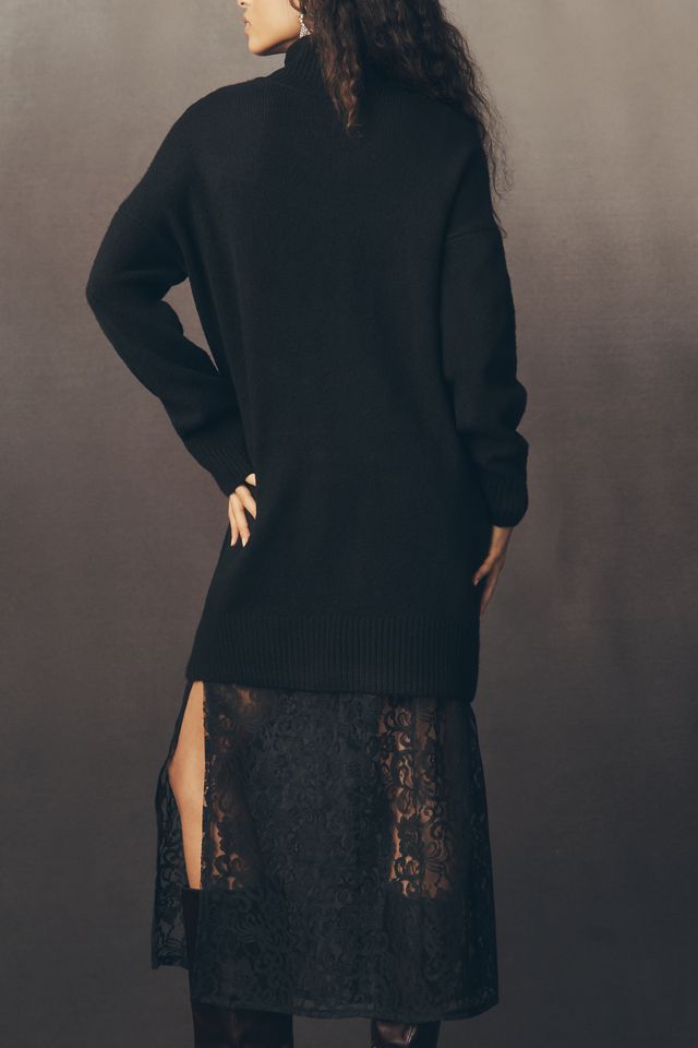 By Anthropologie Knit Lace Twofer Midi Dress #2