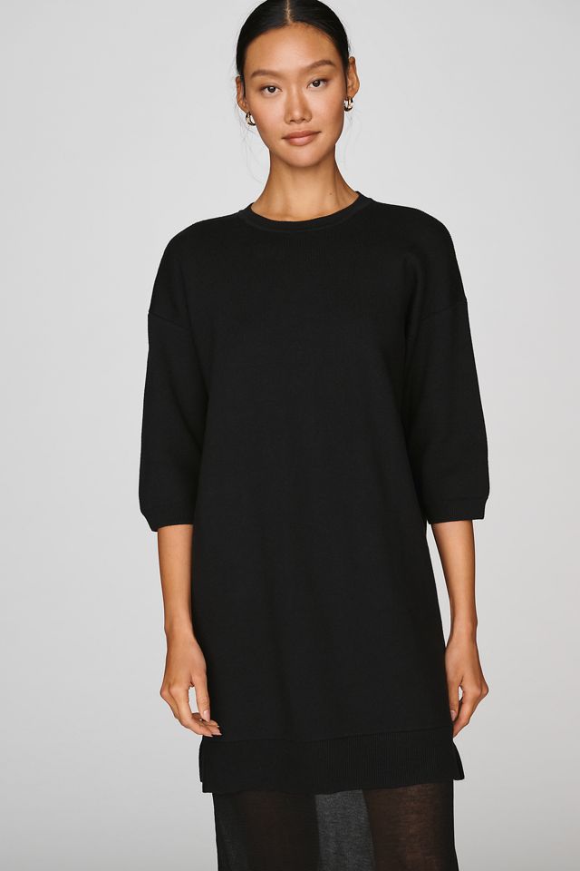 Vestido Midi de Punto Transparente Twofer By Anthropologie #3