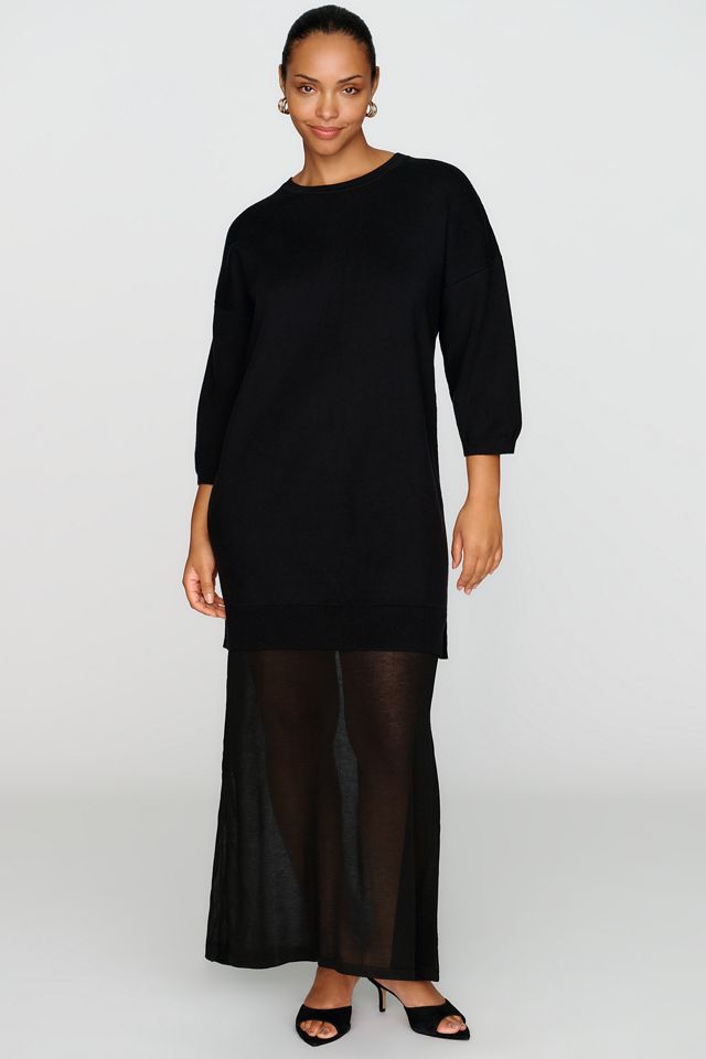 By Anthropologie Twofer Sheer Sweater Dress #5