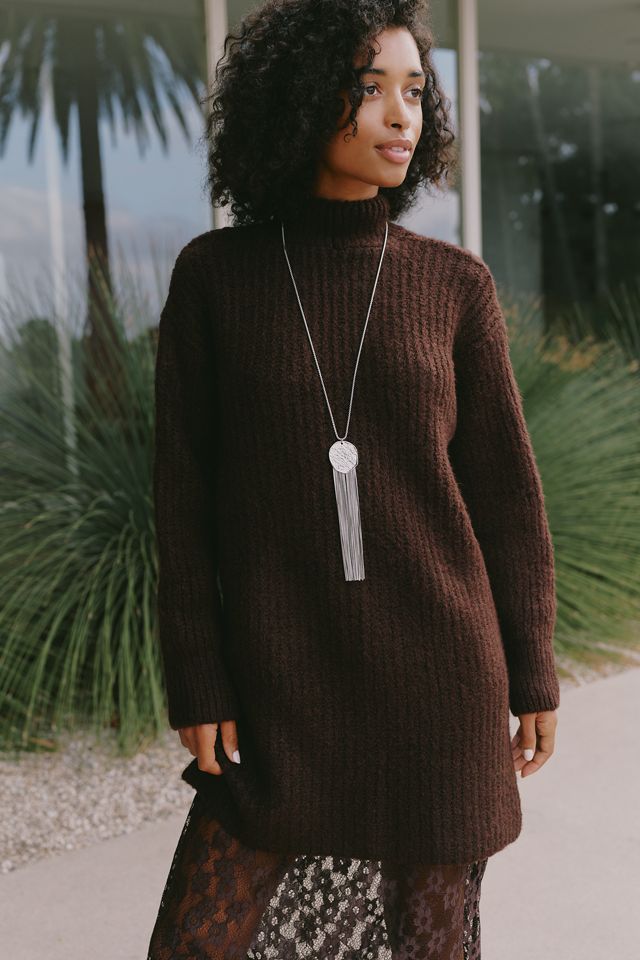 By Anthropologie Sweater Lace Midi Dress #1