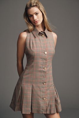 Maeve Button-Front Mini Dress