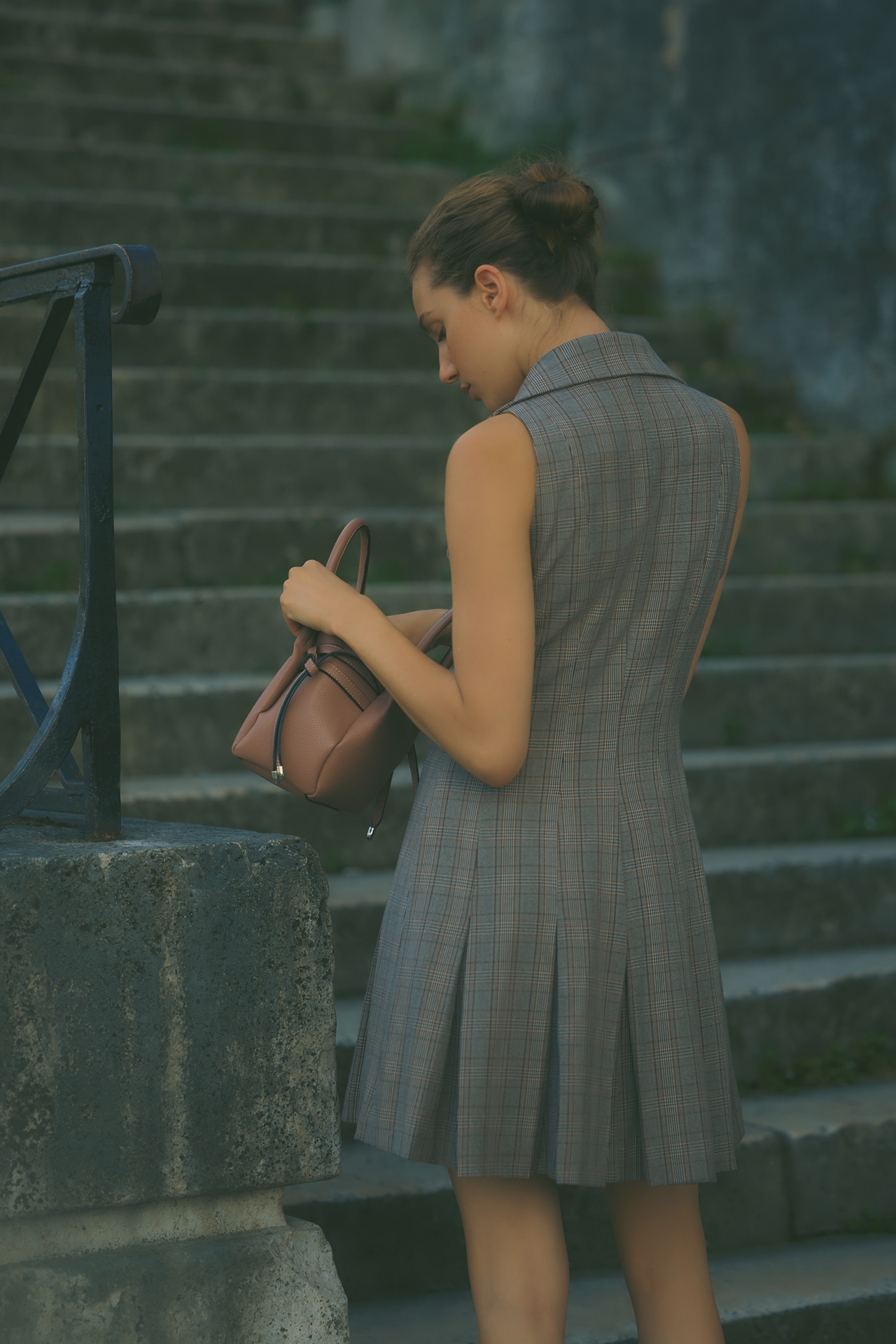 Maeve Button-Front Mini Dress