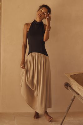 Vestido Maxi Maeve Twofer de Cintura Caída