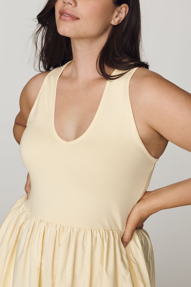 Maeve Cutwork Scoop-Neck Twofer Dress #6