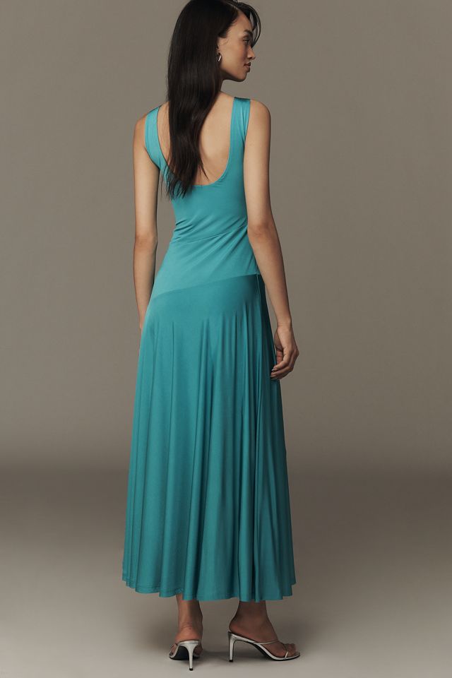anthropologie sleeveless square neck maxi dress By Anthropologie Sleeveless Square-Neck Maxi Dress