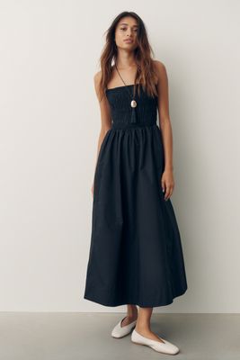 By Anthropologie Smocked A-Line Dress